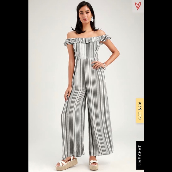 Lulus Pants - NWT Lulu’s Cora Lee striped jumpsuit-final price!